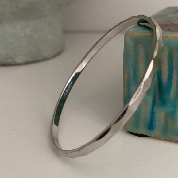 Vintage Monet silver Bangle - Picture 7 of 9